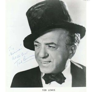 Ted Lewis autograph actor singer songwriter "me and my shadow" a sign photo
